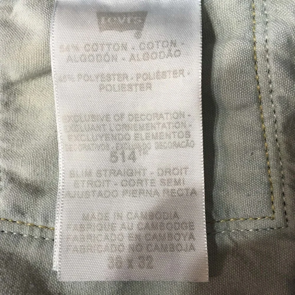 Levi's‎ Mens 514 Slim Straight Denim Jeans, 36 x 32